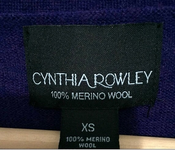 Cynthia Rowley Yüzde 100 Kuzu Yünü Hırka XS/S