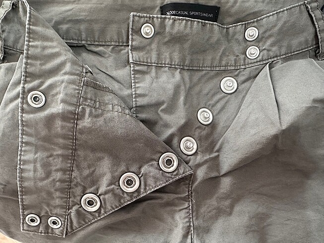 38 Beden gri Renk Mango Casual Wear Şort 38