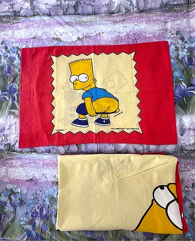  Beden sarı Renk Bart Simpson Tek Kişilik Çocuk Nevresim