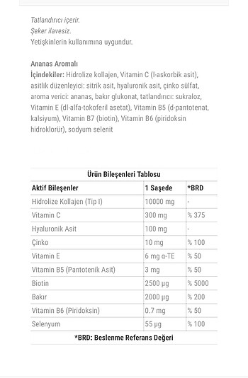 Diğer Voonka Collagen Beauty Plus 30 Şase