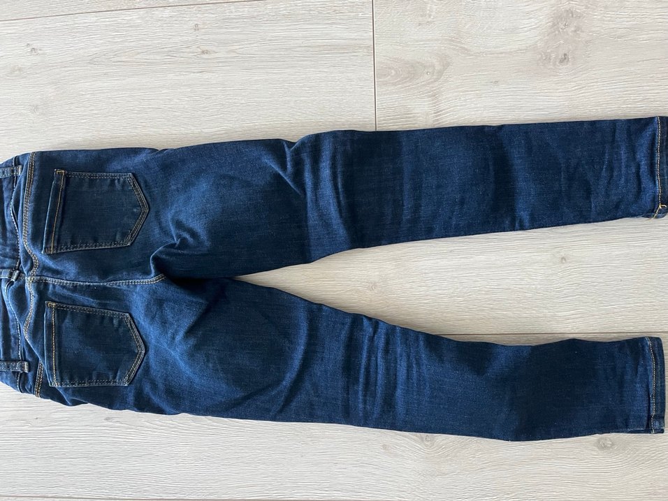 Kız Çocuk Mavi Normal Boy Dar Kesim Kot Pantolon - Görsel 3