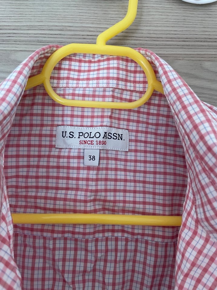 Polo Kırmızı Kareli Pamuklu Uzun Kollu Kadın Gömlek - Görsel 2