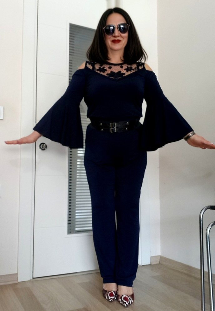 44 beden likrali buzi kumaş tulum yeni - Görsel 4