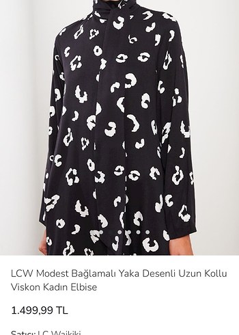 Uzun Siyah Beyaz Desenli Salaş Elbise - Görsel 5