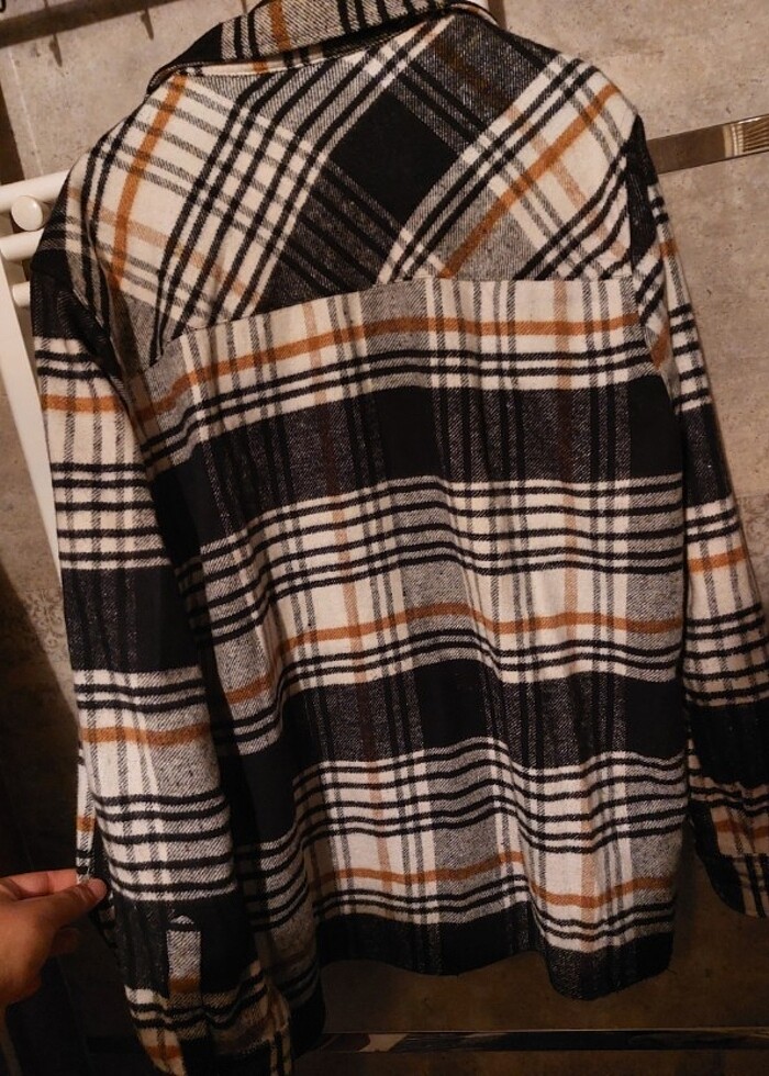 Oversize oduncu gömlek - Görsel 2