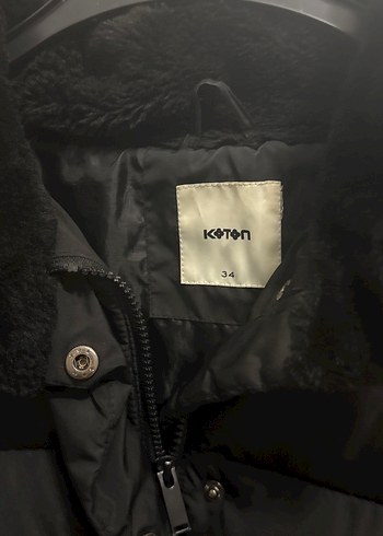 Siyah Kadın Midi Kışlık mont - Görsel 2