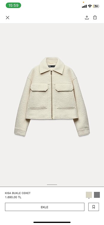 Zara Bucklet Ceket