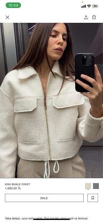 Zara Zara Bucklet Ceket
