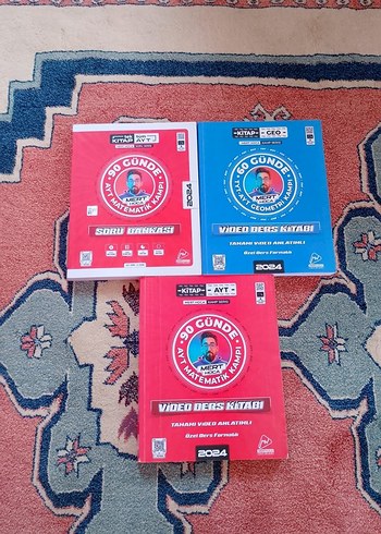 2024 90 Günde Matematik Video Ders Kitapları