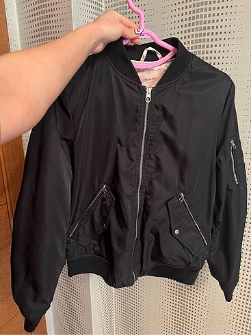 Pull&Bear siyah mont