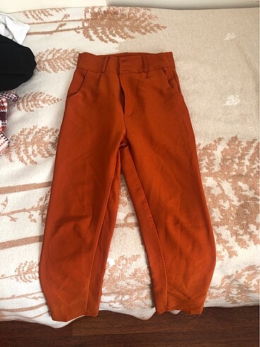 s Beden Tarçın turuncu kumaş pantolon