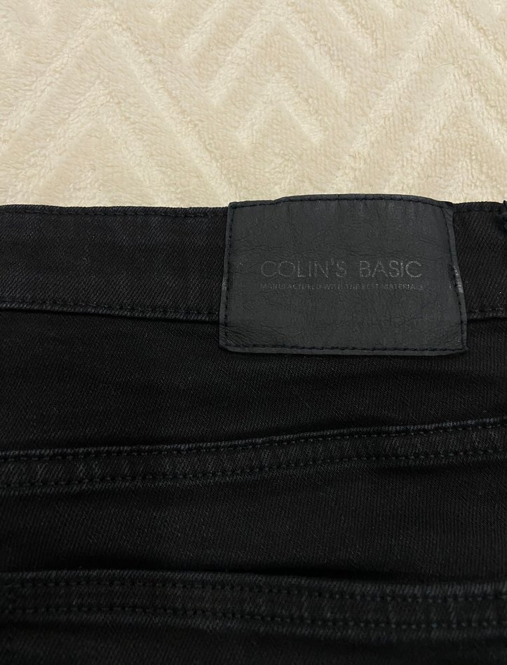 Siyah Erkek Jean Kot Pantolon - Görsel 5