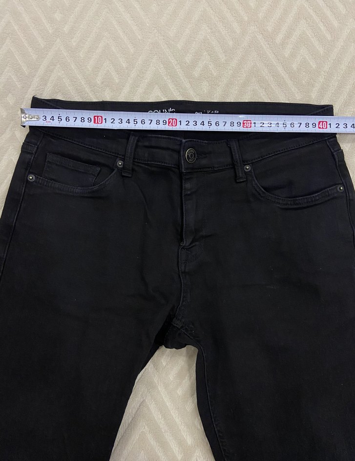 Siyah Erkek Jean Kot Pantolon - Görsel 3