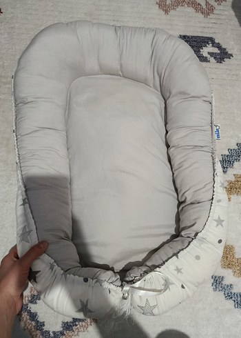 Gri Bebek Uyku Yatağı Minderi - Görsel 2