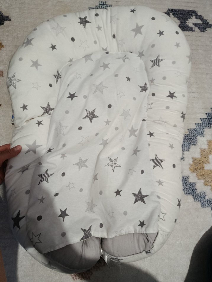 Gri Bebek Uyku Yatağı Minderi - Görsel 4