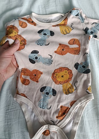 Uzun Kollu, Düğmeli Bebek Çıtçıtlı Body - Görsel 3