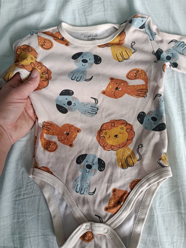 Uzun Kollu, Düğmeli Bebek Çıtçıtlı Body - Görsel 3