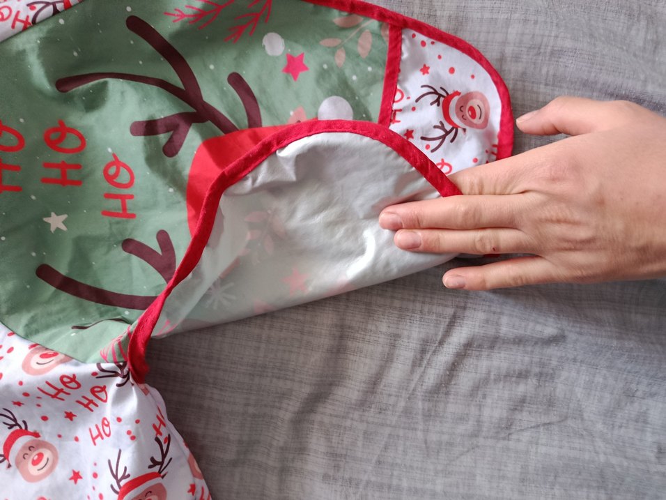 Gri Çok Renkli Baskılı Bebek Önlüğü - Görsel 2