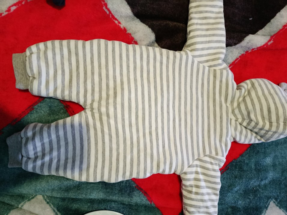 Gri Nakışlı Bebek Tulumu - Görsel 4