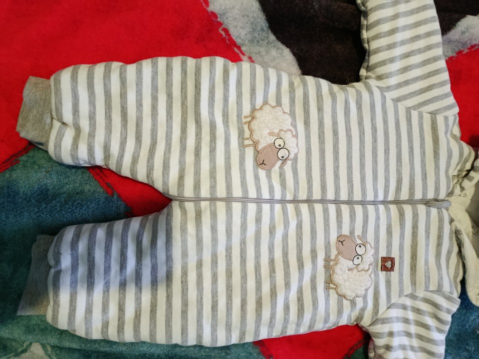 Gri Nakışlı Bebek Tulumu - Görsel 3