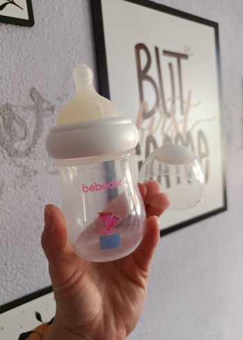 Bebedor Beyaz Bebek Biberonu - Görsel 3