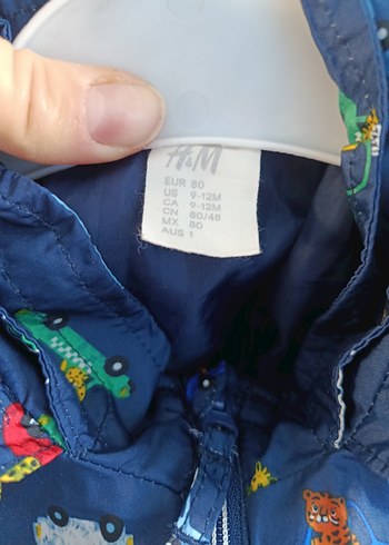 Erkek Çocuk Baskılı Mavi Kapüşonlu Yağmurluk - Görsel 3