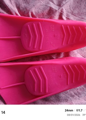 Çocuklar için renkli pembe yüzme paletleri - Görsel 2