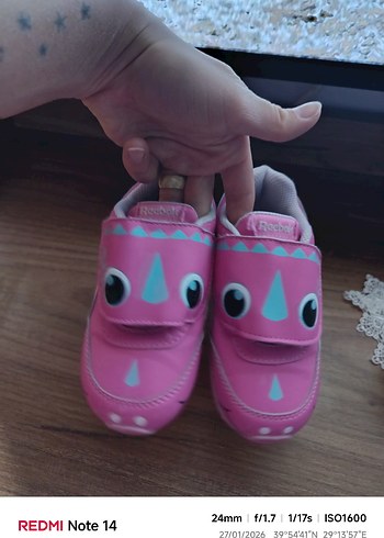 Pembe Kız Çocuk Spor Ayakkabı Velcro - Görsel 2