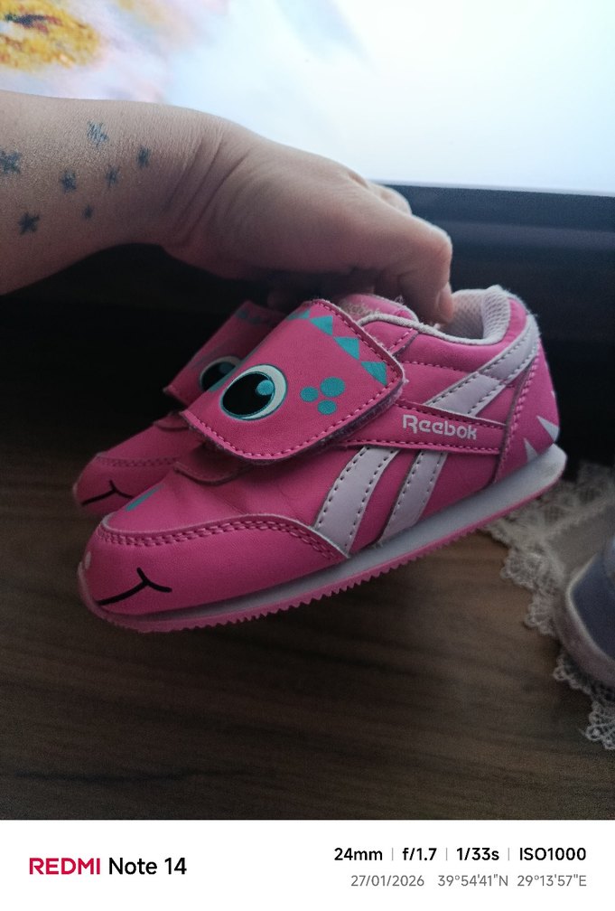 Pembe Kız Çocuk Spor Ayakkabı Velcro - Görsel 3
