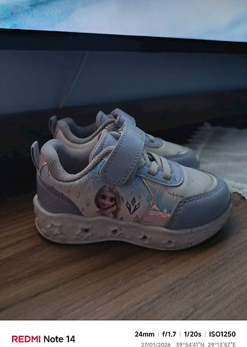 Kız Çocuk Beyaz Cırtlı Sneaker - Görsel 3