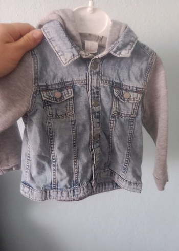 Gri Denim Kız Çocuk Ceket