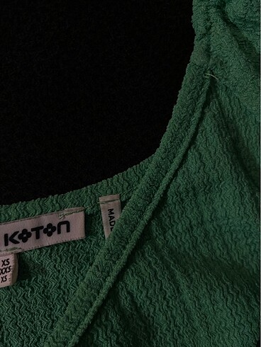 xs Beden yeşil Renk Koton crop top