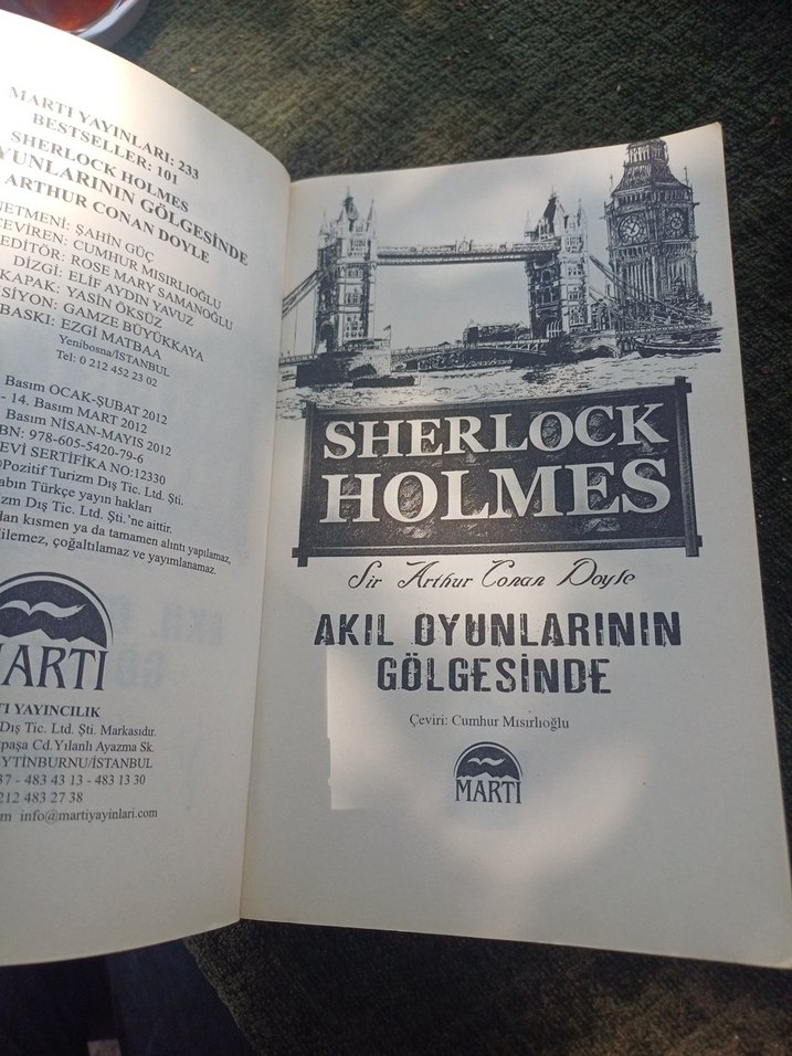Sherlock Holmes Akıl Oyunlarının Gölgesinde Kitap - Görsel 4