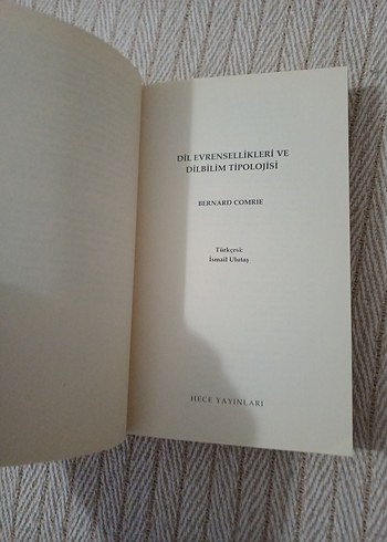 Dil Evrensellikleri ve Dilbilim Kitabı - Görsel 3