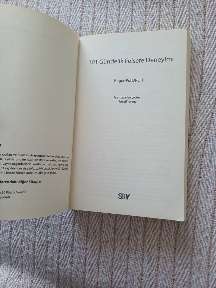 101 Günlük Felsefe Deneyimi - Roger-Pol Droit - Görsel 3