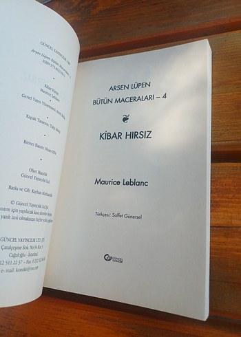Arsen Lupen - Kibar Hırsız Kitabı - Görsel 3