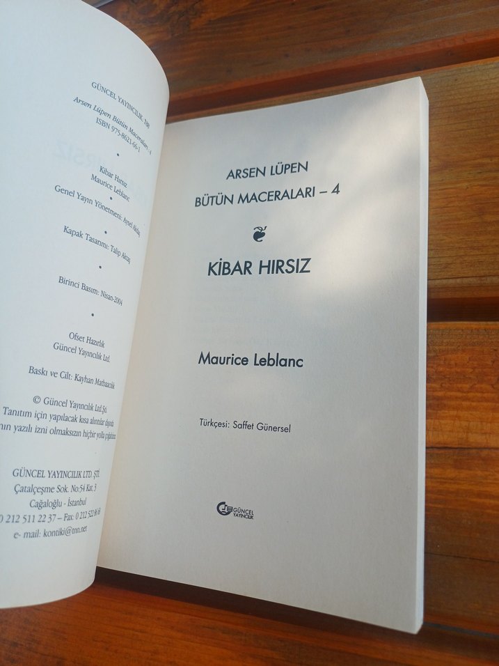 Arsen Lupen - Kibar Hırsız Kitabı - Görsel 3
