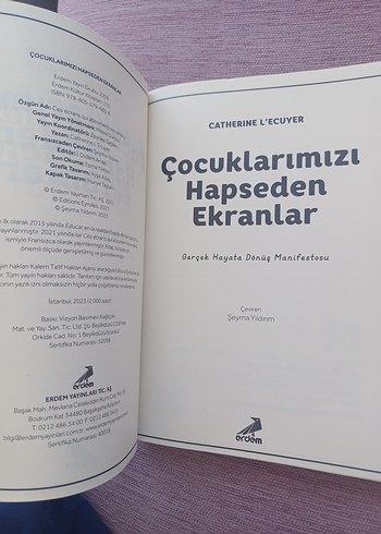 Beden Renk COCUKLARIMIZI HA0SEDEN EKRANLAR CATHERINE L ECUYER
