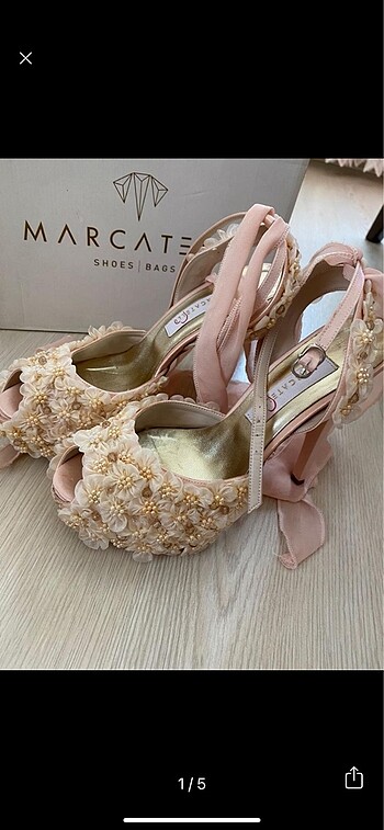 Marcatelli topuklu ayakkabı