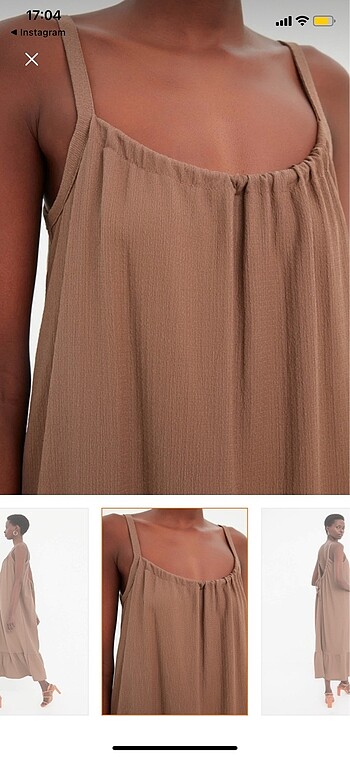 m Beden camel Renk Trendyolmilla elbise