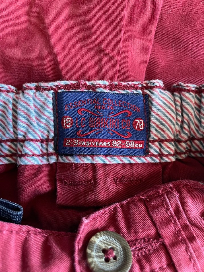 Bordo Pamuklu Erkek Çocuk Bol Kesim Pantolon - Görsel 4