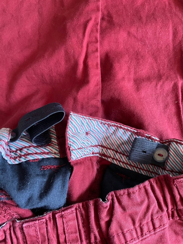 Bordo Pamuklu Erkek Çocuk Bol Kesim Pantolon - Görsel 3