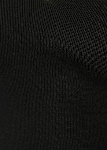 Koton V Yakalı Siyah Kadın Bluz - Görsel 5