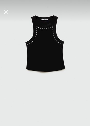 Mango Taşlı Crop - Görsel 3