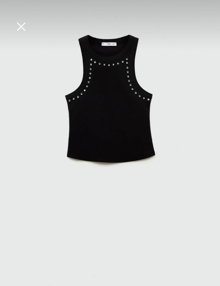 Mango Taşlı Crop - Görsel 3