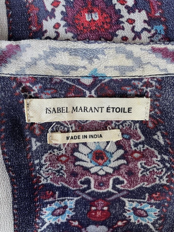 Uzun Kollu Bohem Desenli Uzun Elbise - Görsel 5