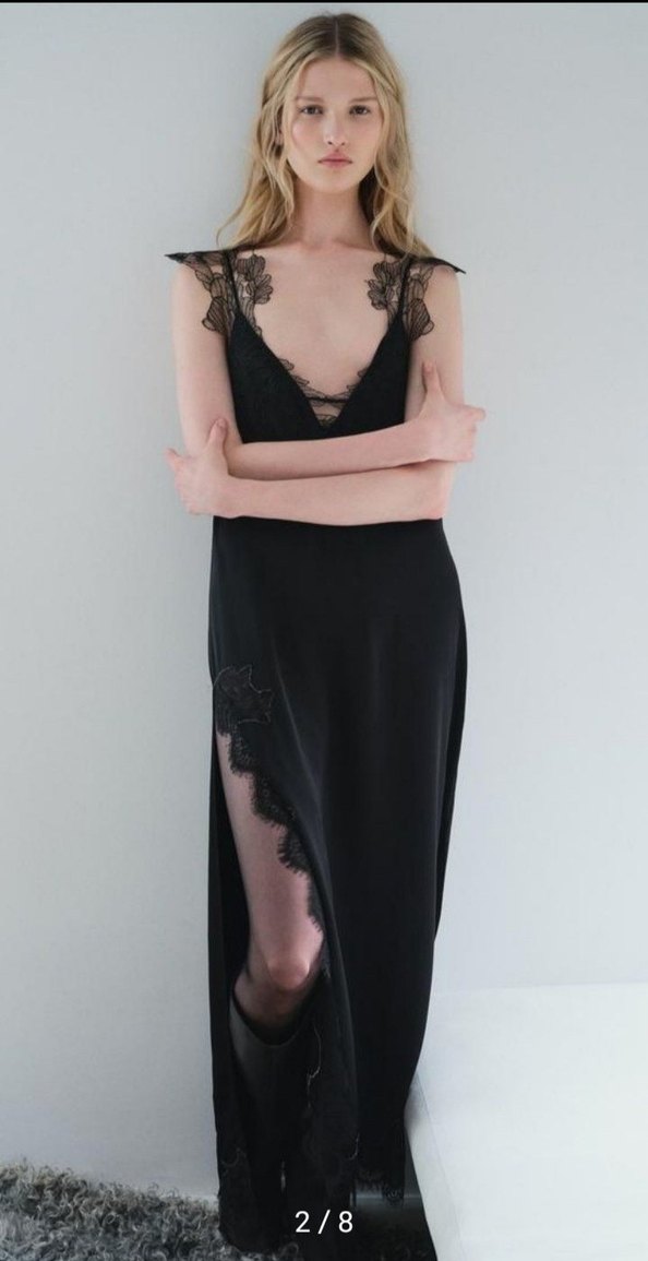 zara dantel elbise - Görsel 3