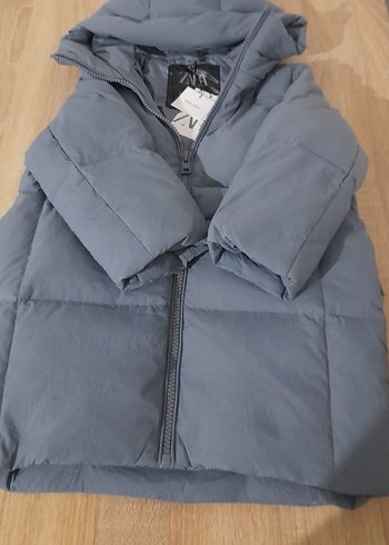 kaz tüyü uzun şişme mont - Görsel 5