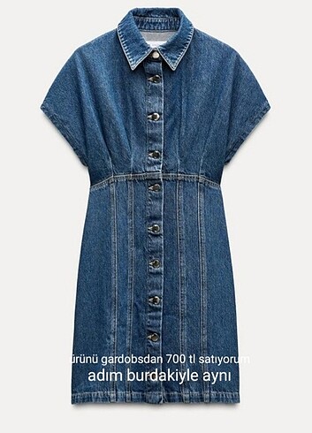 Zara jean elbise - Görsel 5