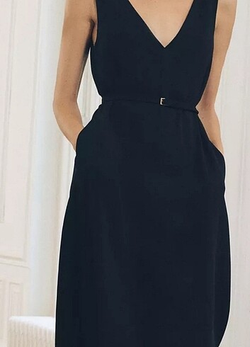 xs Beden siyah Renk Zara elbise